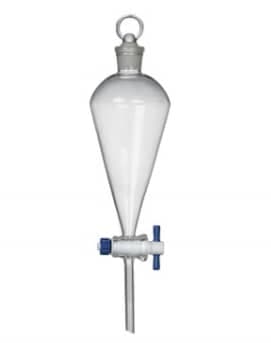 Ampoule à Décanter (Entonnoir de Séparation) en Verre, Robinet PTFE
