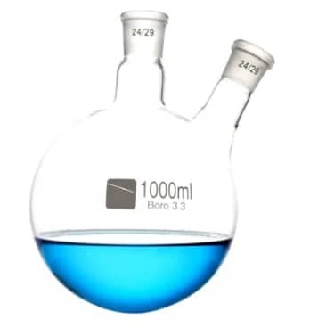 Ballon à Fond Rond à Deux Cols (Dicol) en Verre (1000 ml)