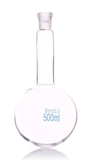 Ballon à Fond Rond à Col Long en Verre Borosilicaté (Monocol)