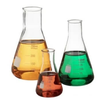 Fioles Erlenmeyer Standard en Verre Borosilicaté