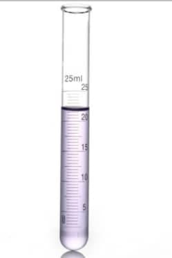 Tube à Essai / Éprouvette Graduée de Laboratoire (25 ml)
